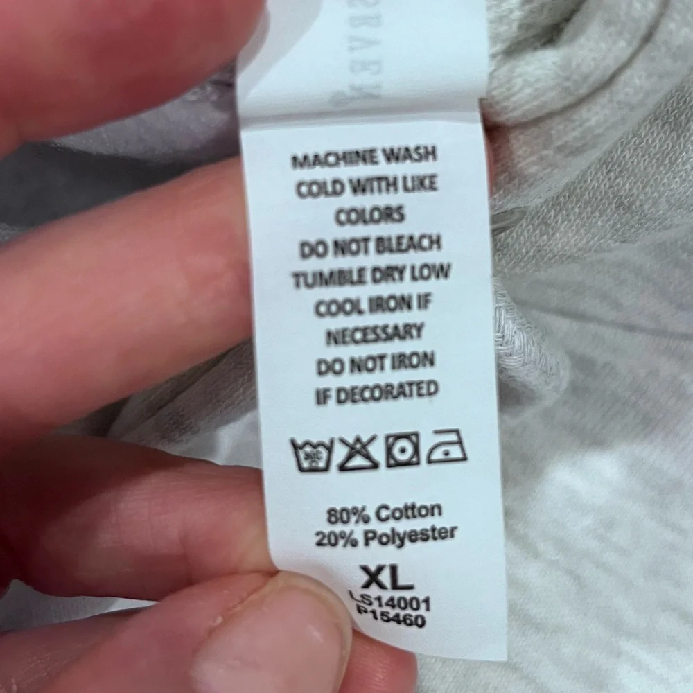 NWOT Santa Barbara Premium Quality Hoodie Fleece Lined XL Heather Gray - Picture 9 of 9